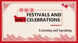 高一英語人教版（2019）必修第三冊(cè)課件 Unit1 Listening and speaking and talking