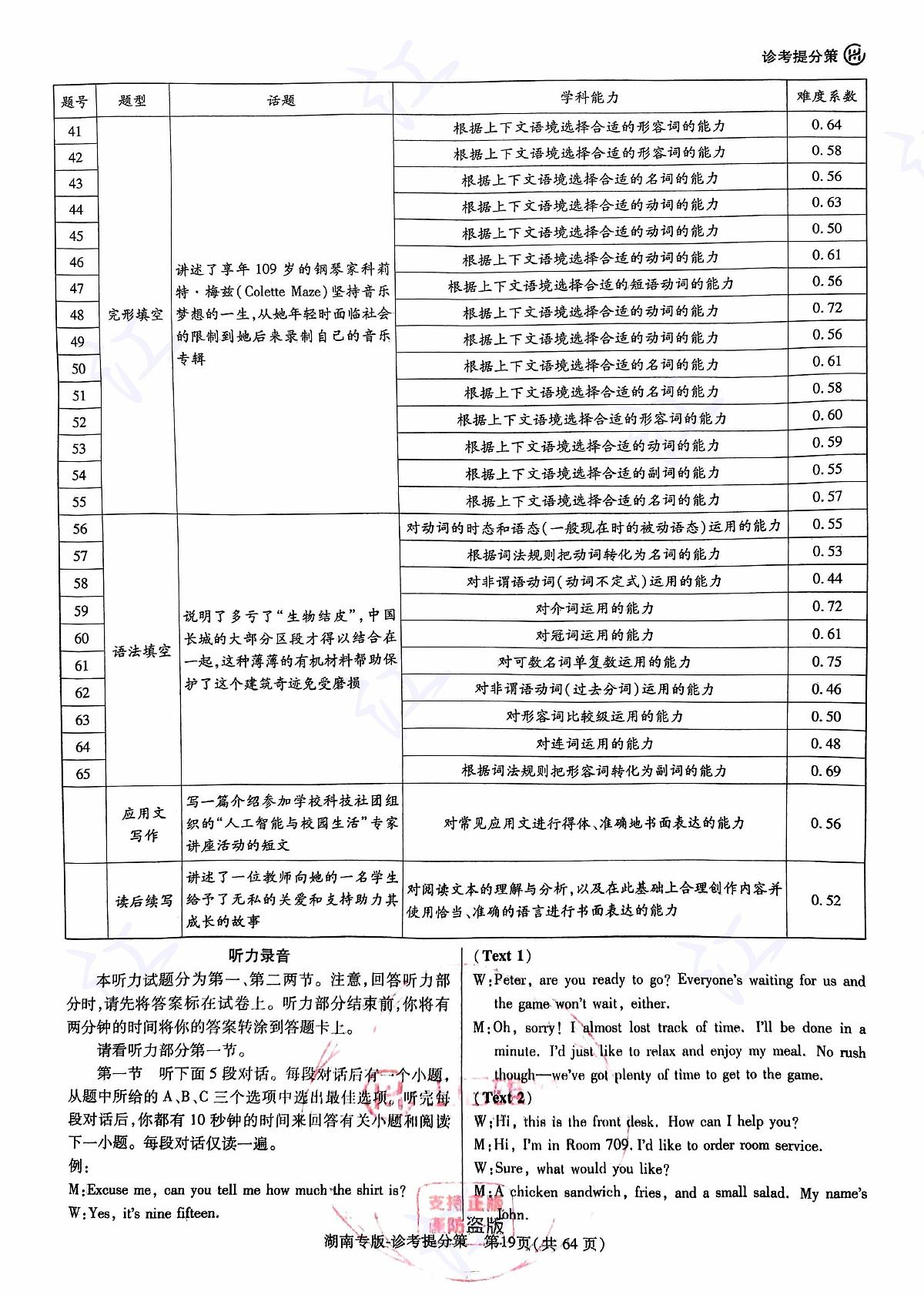 英语答案第2页