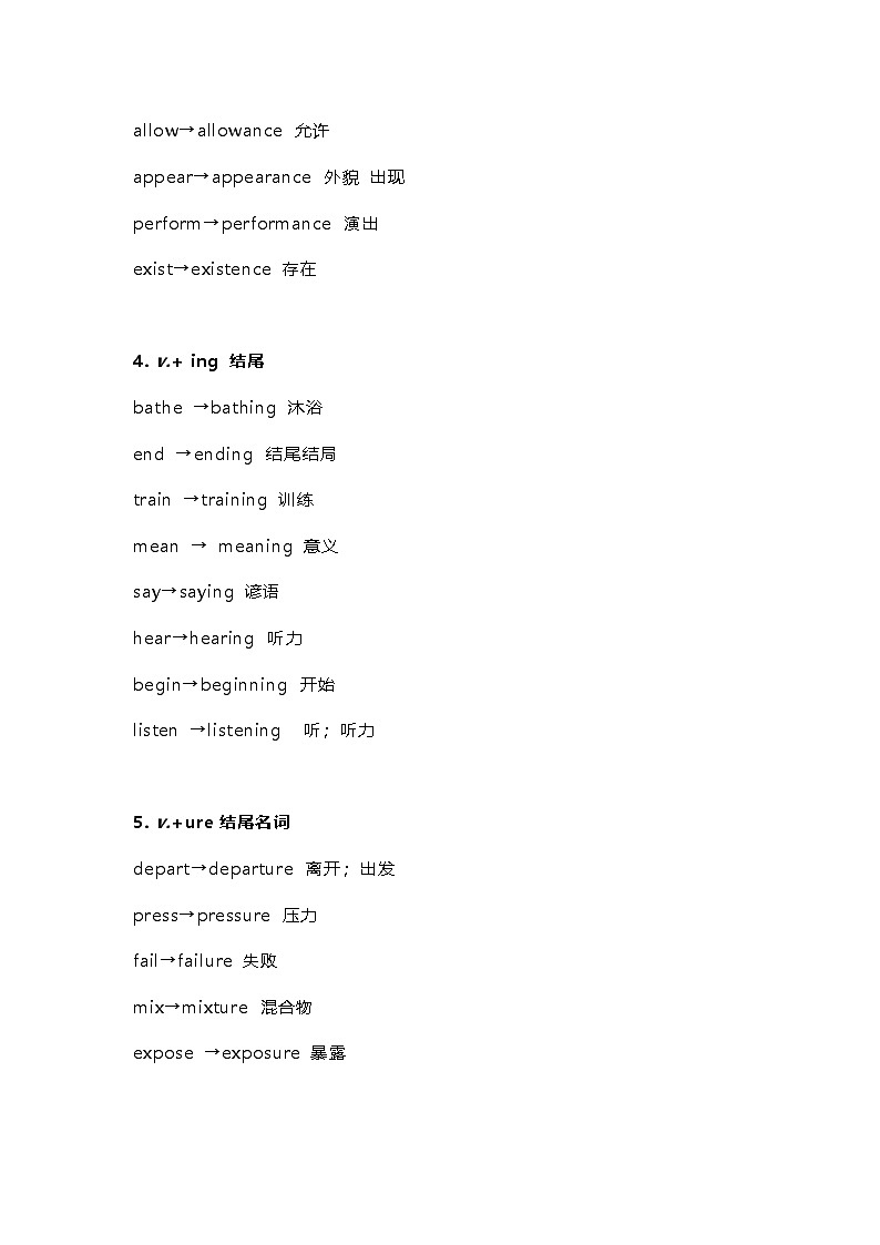 高中英语考试常考高频单词后缀总结第3页