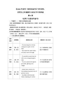 【2026年高考一轮英语备考】写作材料：应用文之环境描写与倡议书专项突破 第4周 讲练（适用于全国高考备考）