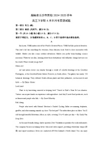湖南省长沙市某校2024-2025学年高三下学期4月半月考英语试卷（解析版）