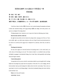 陕西省安康市2025届高三下学期最后一卷英语试卷（解析版）
