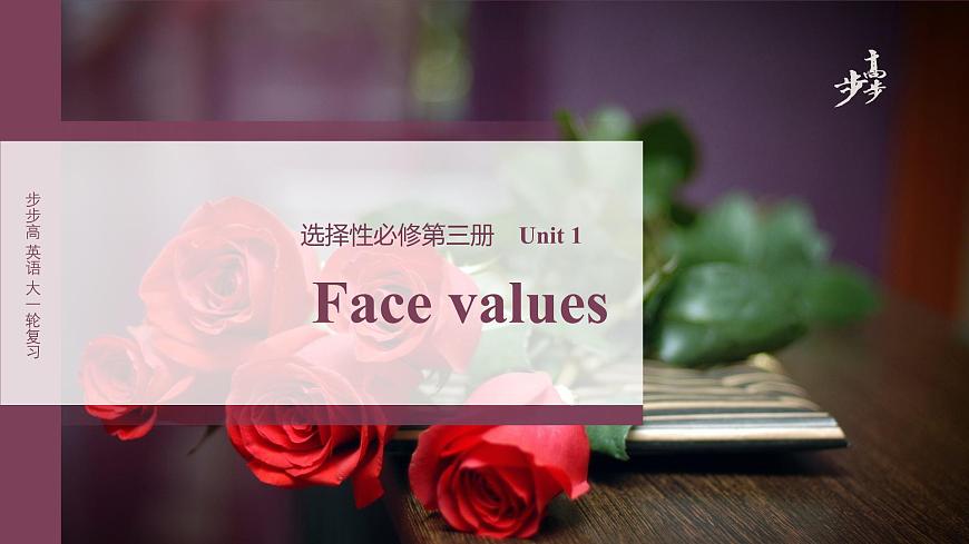 選擇性必修第三冊(cè)　Unit 1　Face values第1頁(yè)