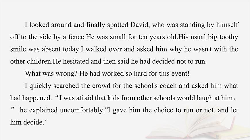 2026届高考英语一轮总复习写作培优高分进阶第2部分读后续写第3讲续写情节构建课件第7页