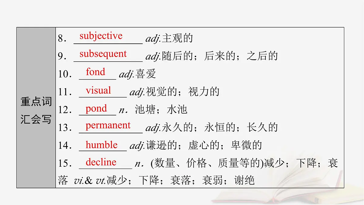 2026届高考英语一轮总复习选择性必修第三册Unit1Art课件新人教版第7页