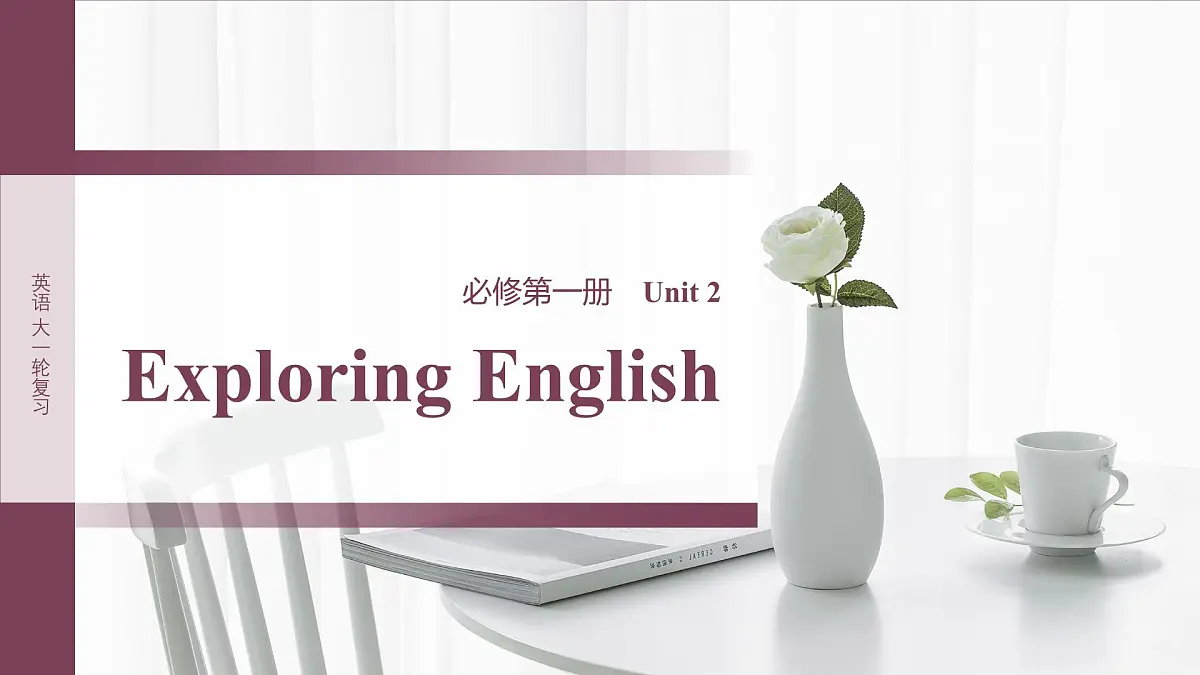 必修第一册 Unit 2 Exploring English第1页