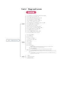 高中Unit 4 Stage and screen优秀学案