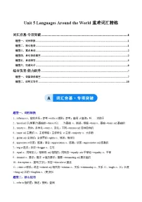 人教版 (2019)必修 第一册Unit 5 Languages around the world优秀达标测试