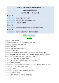 【02-暑假预习】专题03 Unit 3 Fit for life (选择必修二) (知识全梳理&考点精准练) (学生版)-2025年新高二英语暑假衔接讲练 (译林版)(2)