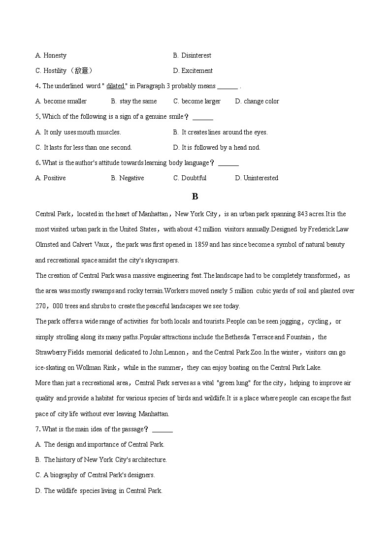 2025-2026学年福建省福州市晋安区高二(上)期中英语试卷-自定义类型第3页