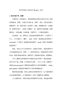 名词语法知识清单-2026届高三英语一轮复习（全国通用）