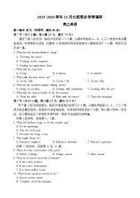 江苏省南京市七校联合体2025～2026学年第一学期12月联合学情调研高三英语试卷（Word版，含答案）
