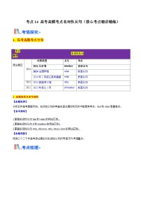 高考英语一轮讲义-高考高频考点名词性从句（教师版)