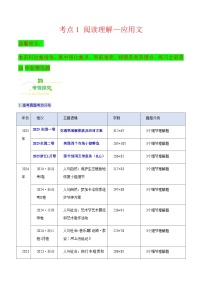 高考英语二轮讲义-阅读理解——应用文（核心考点精讲精练）（全国通用）（学生版）