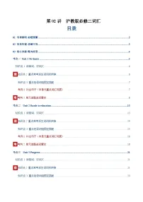 高考英语一轮-沪教版必修二词汇(词性转换,短语词组,词汇综合检测)(讲义)(学生版)