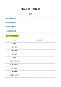 高考英语二轮-建议信（专项训练）（天津专用）（学生版）