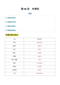 高考英语二轮-申请信(专项训练)(天津专用)(教师版)