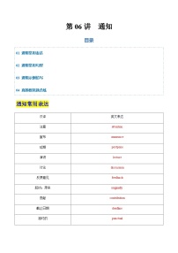 高考英语二轮-通知(专项训练)(天津专用)(教师版)