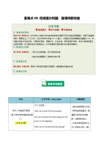 高考英语二轮讲义-阅读提分利器：推理判断攻略（重难专练）（北京专用）（教师版）