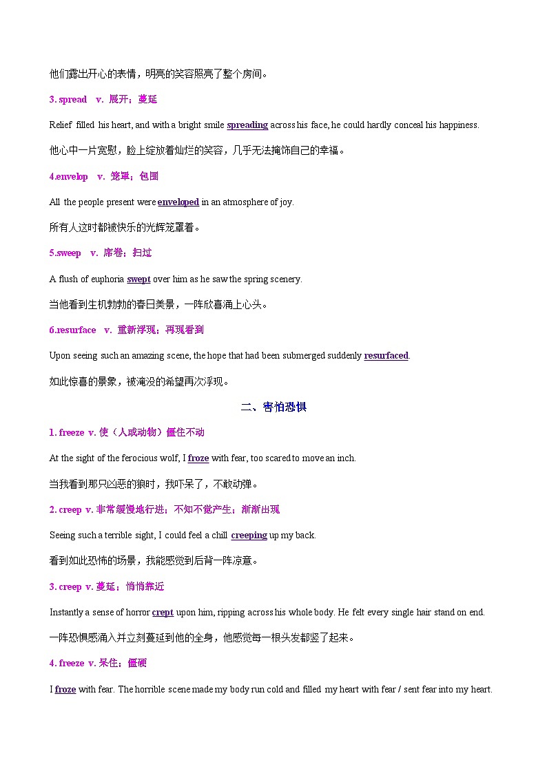 高考英语二轮-写作词汇(专题专练)(全国通用)(学生版)第2页