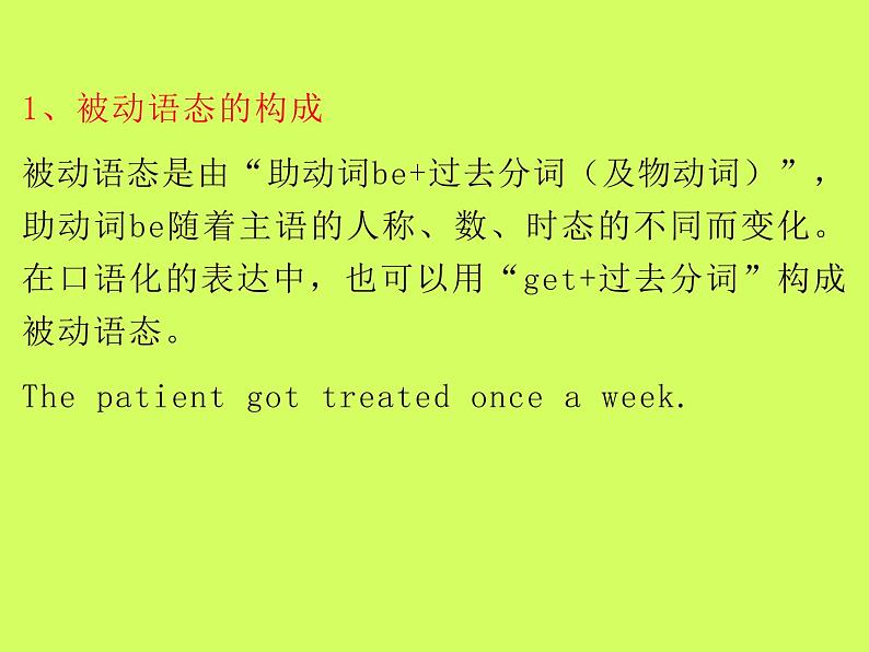 高考英语语法完全讲解——被动语态(共20张PPT)07