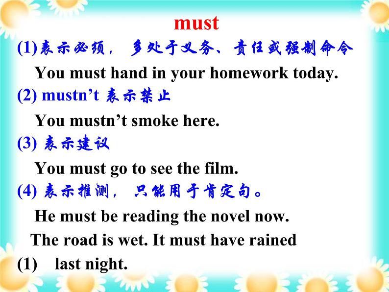 高中英语课件——情态动词的用法03