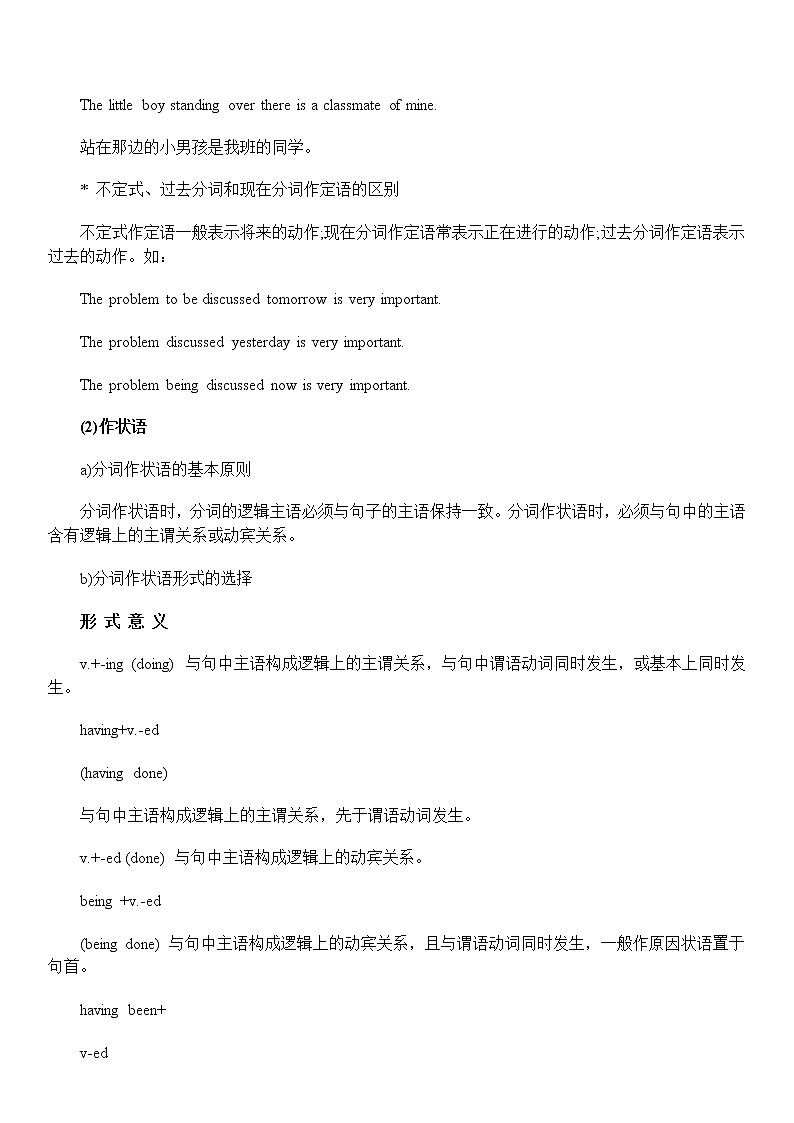 高中英语语法讲义——分词讲解第2页