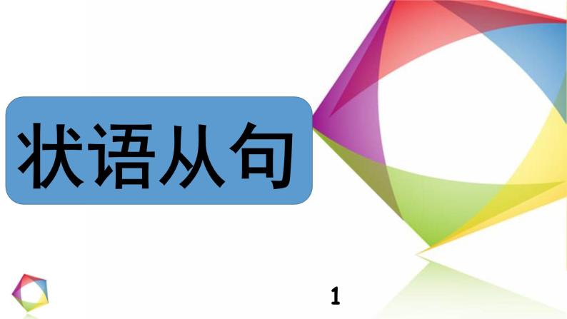 高中英语语法一点通Lesson 6 状语从句 课件01