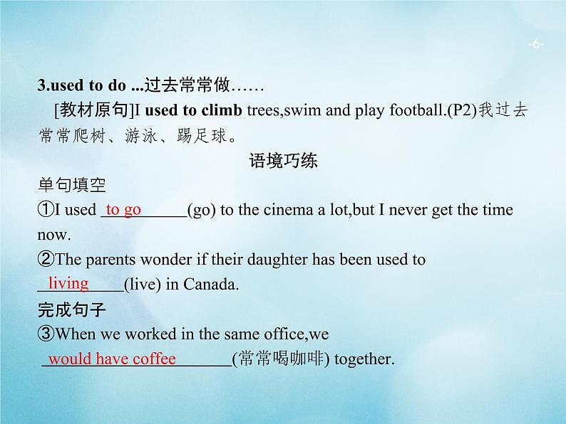 2021届高考英语一轮复习Unit1Livingwell典例课件新人教版选修706