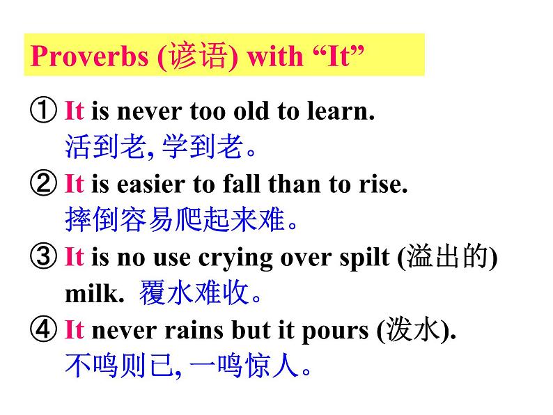 高考英语语法一轮复习it用法(共45张PPT)03