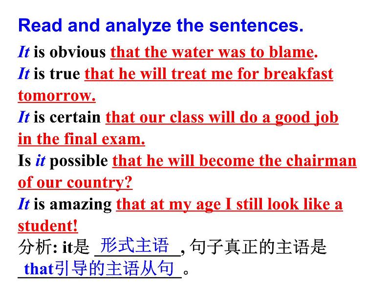 高考英语语法一轮复习it用法(共45张PPT)06