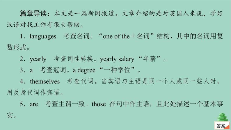 通用2021高考英语一轮复习专题二语法运用考点十三语法填空练习课件08