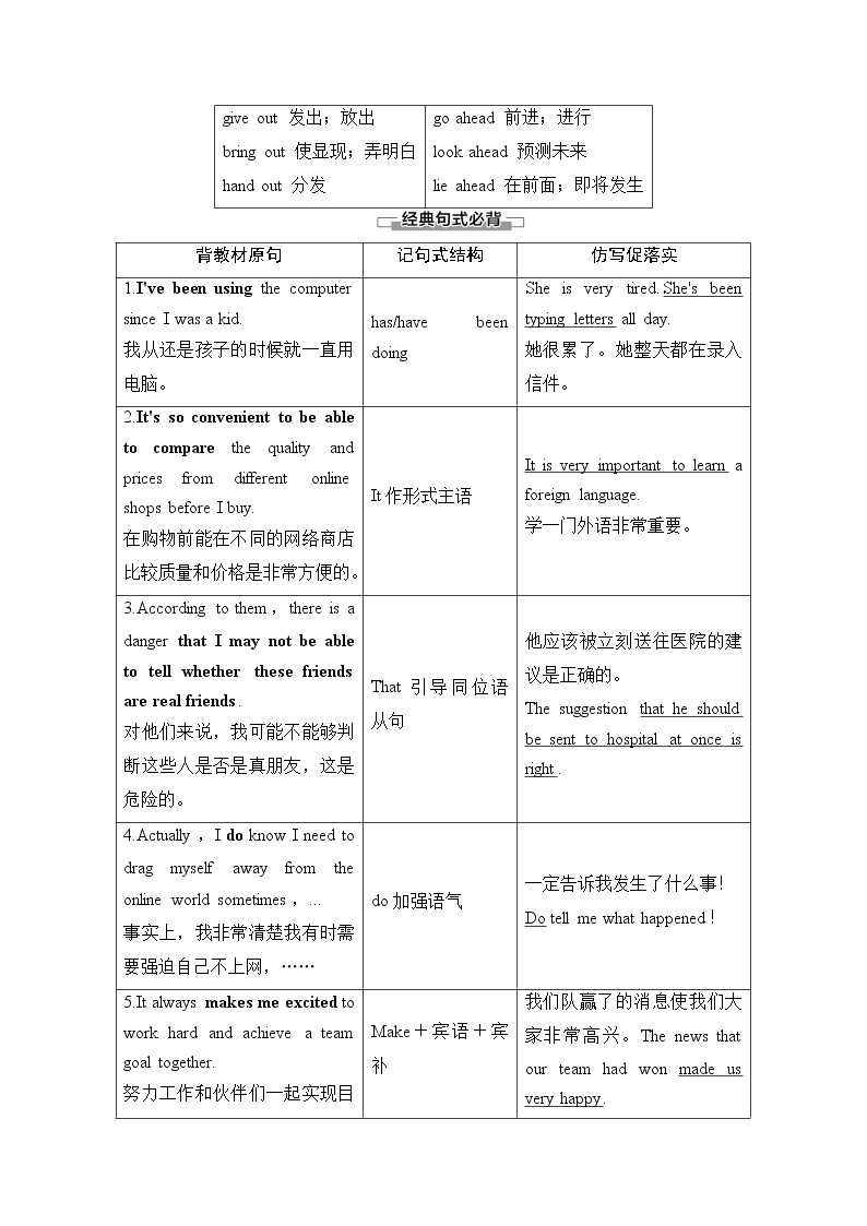 必修第一册讲义：Unit 1 Section Ⅱ　Language Points （Ⅰ）（Topic Talk & Lesson 1）03