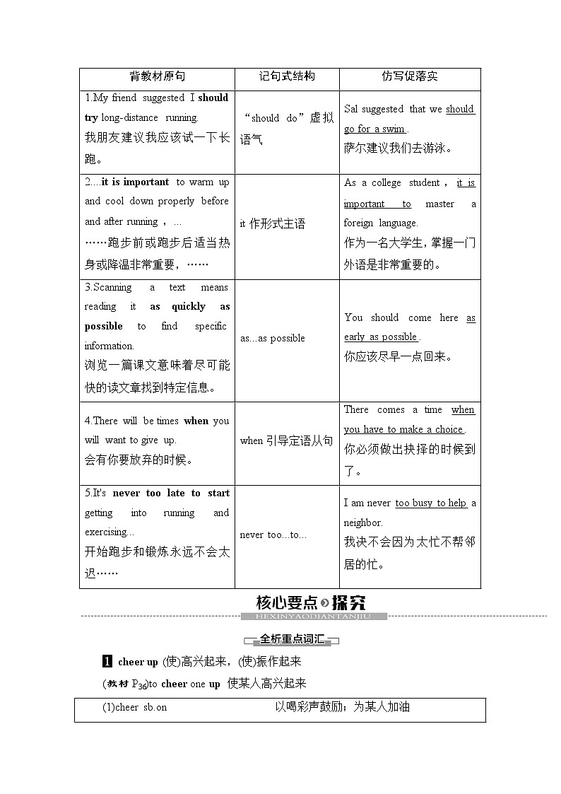 必修第一册讲义:Unit 2 Section Ⅳ Language Points(Ⅱ)(Lesson 2 & Lesson 3)03