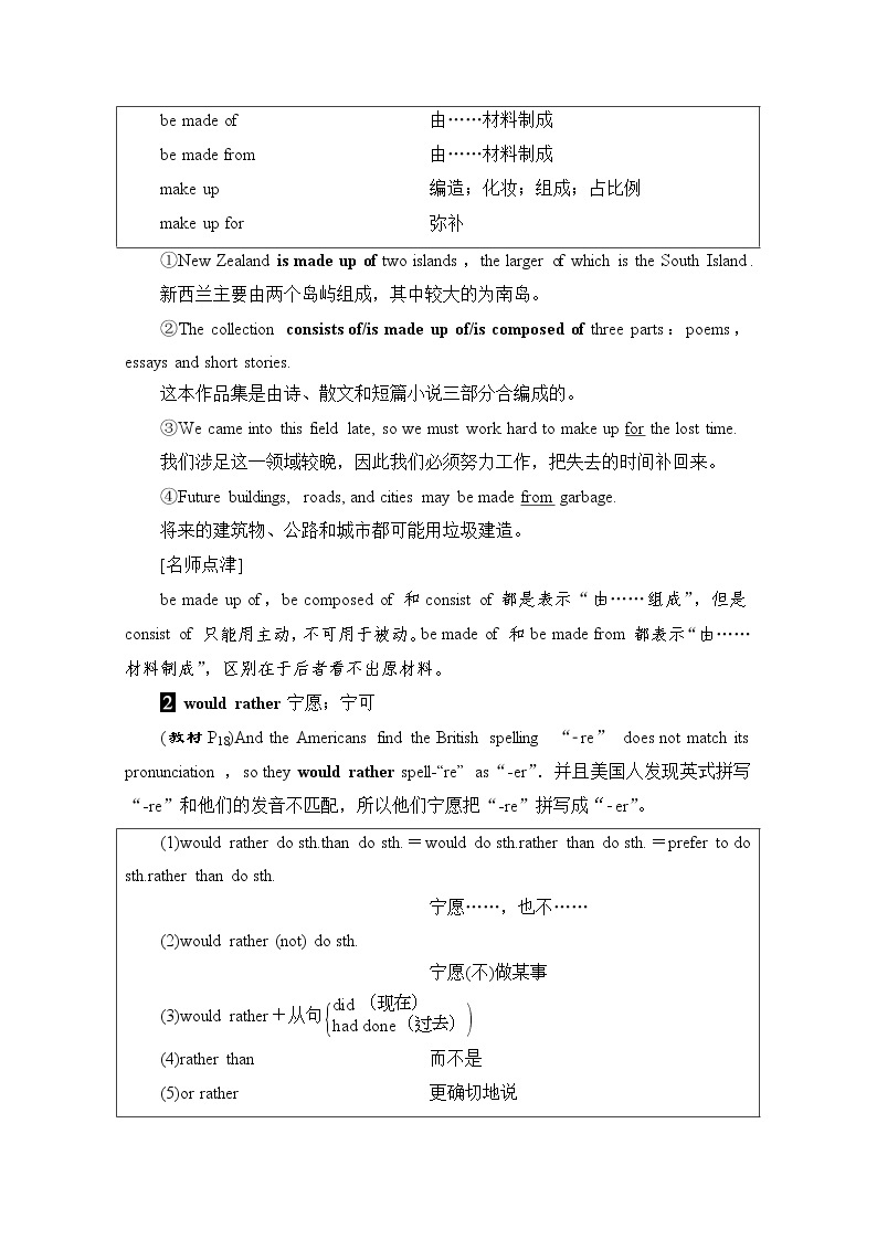 （新）外研版英语必修第一册教学讲义：Unit 2 Section Ⅲ　Using Language（含答案）03
