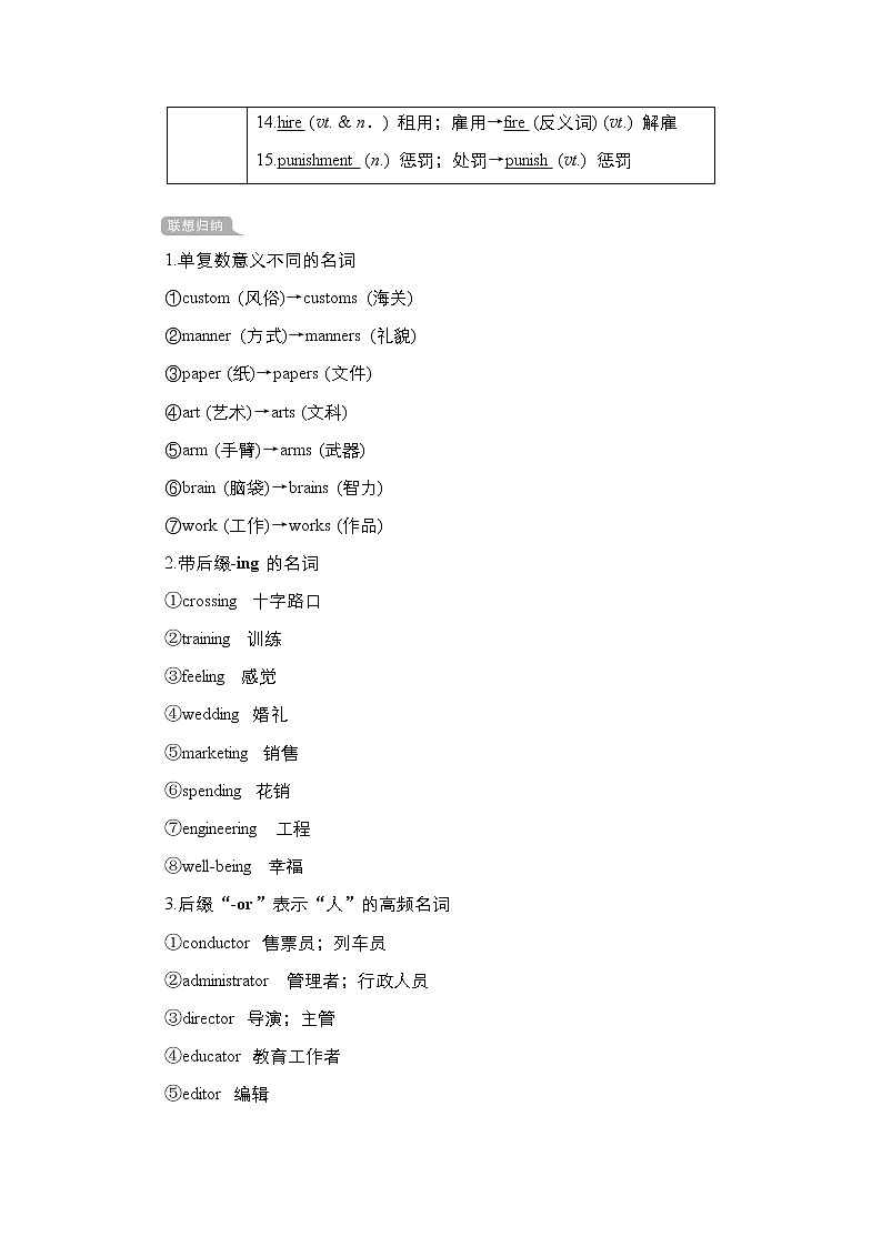 2021高三统考人教英语一轮(经典版)学案:第一部分Book8Unit1Alandofdiversity03