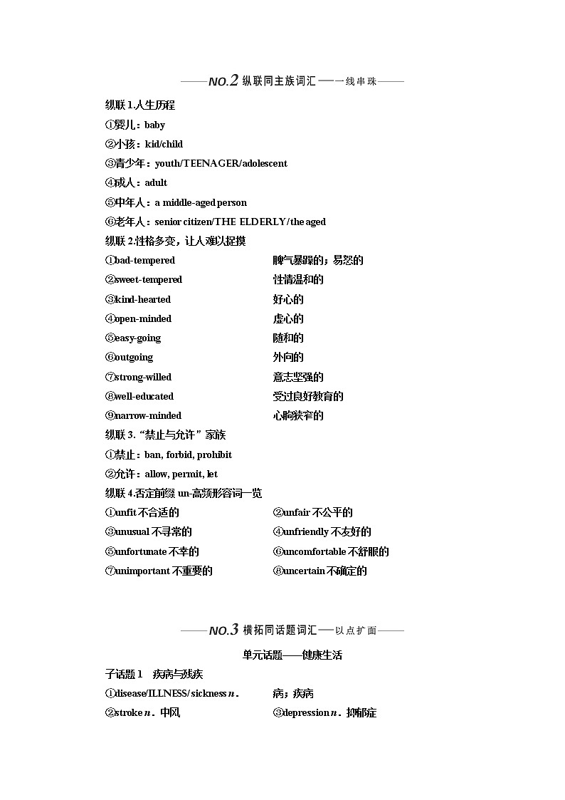 2020版一轮复习英语新课改人教版学案:选修6Unit3Ahealthylife03