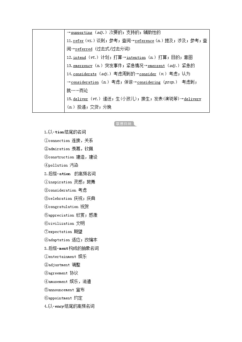 2021届高考一轮复习梳理点拨学案:人教版必修4Unit1Womenofachievement02