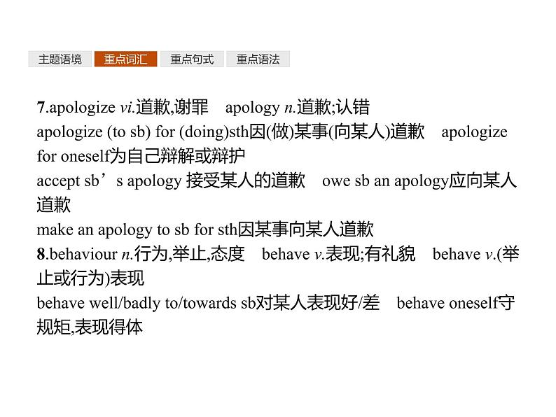 2020-2021学年牛津译林版(2019)高一英语必修1同步课件:Unit 3 Getting along with others 单元重点小结05