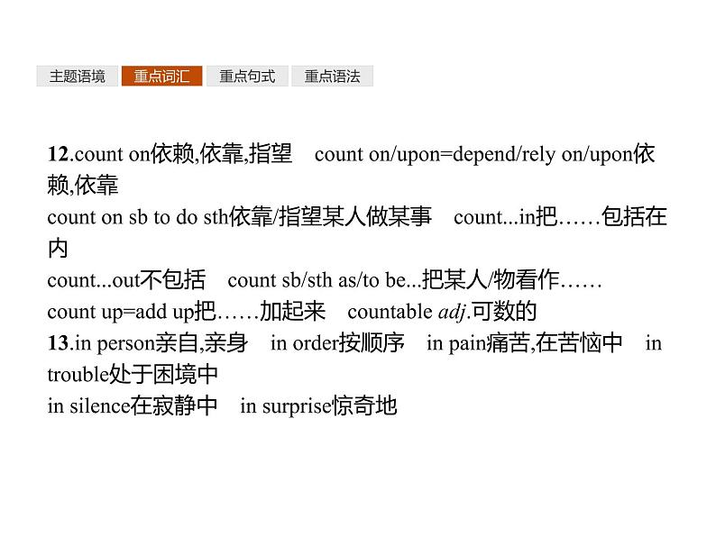 2020-2021学年牛津译林版(2019)高一英语必修1同步课件:Unit 3 Getting along with others 单元重点小结07