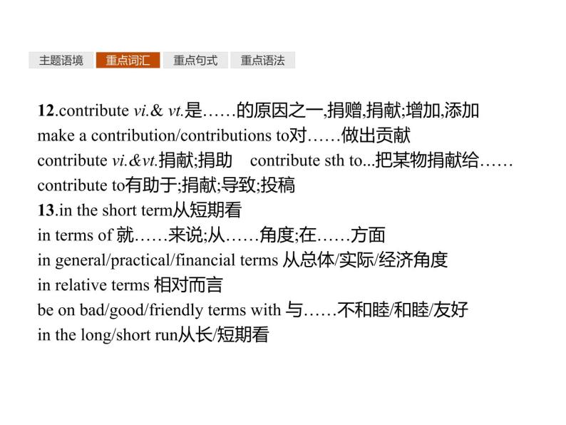 2020-2021学年牛津译林版（2019）高一英语必修1同步课件：Unit 4 Looking good 单元重点小结08