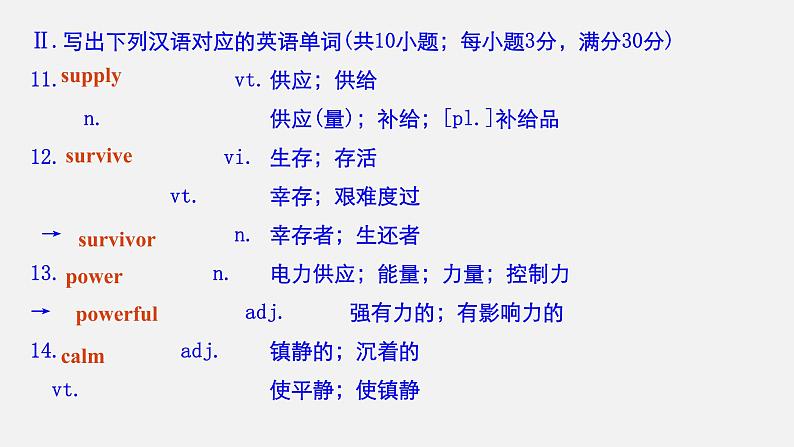 Unit 4 Natural Disasters Period Four Listening and Talking,Reading for Writing,Assessing Your Progress & Video Time精品课件06