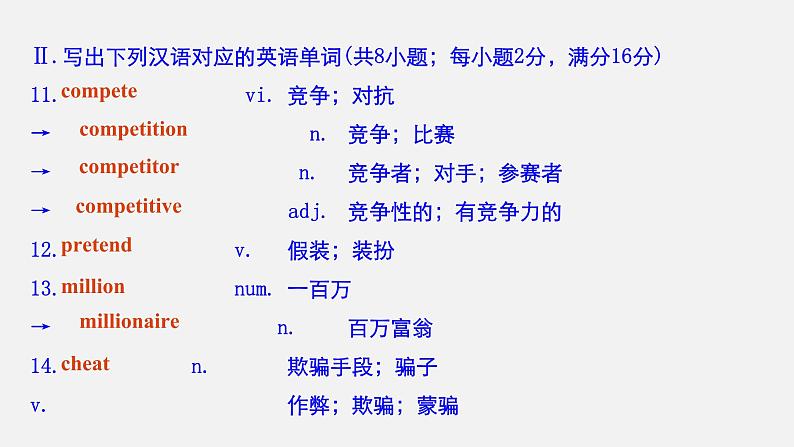 Unit 3 Sports and fitness Period Four Listening and Talking,Reading for Writing,Assessing Your Progress & Video Time精品课件05