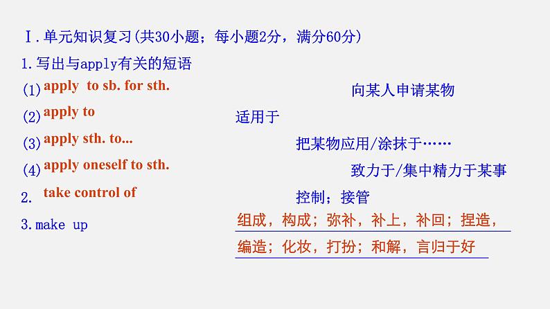 Unit 2 & Unit 3 滚动默写练习02