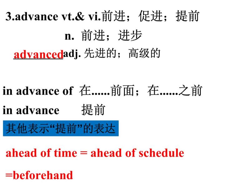 必修四unit5 Theme parks 一轮复习词汇课件07