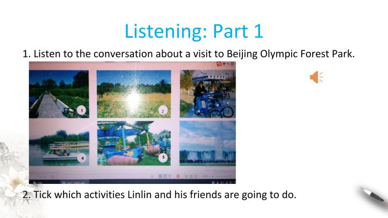 Unit 3 Fascinating parks Review 3.2 Listening and Speaking-Using language 1 课件05
