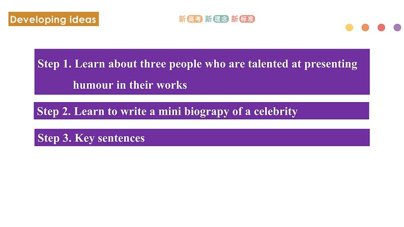Unit 1 Laugh out loud Period 3 Developing ideas and presenting ideas课件-【新教材精创】高中英语新教材同步备课外研版选择性必修第一册02