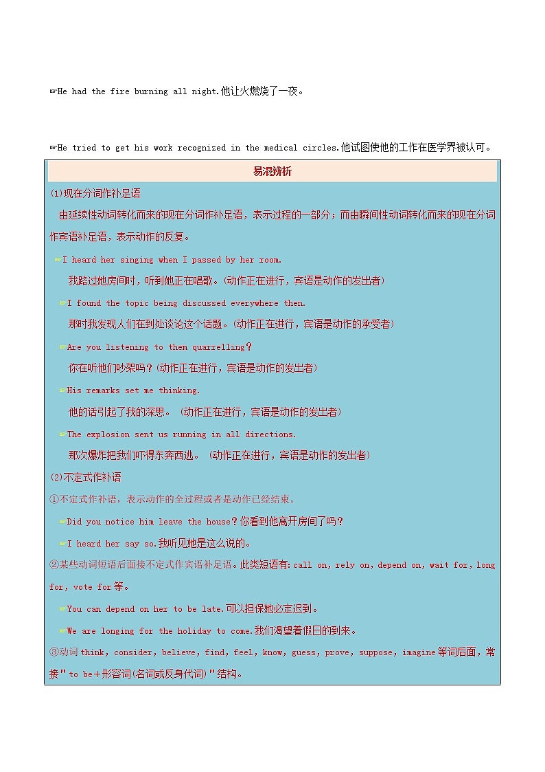 2021届高考英语一轮复习考点16非谓语动词三考点归纳 试卷02