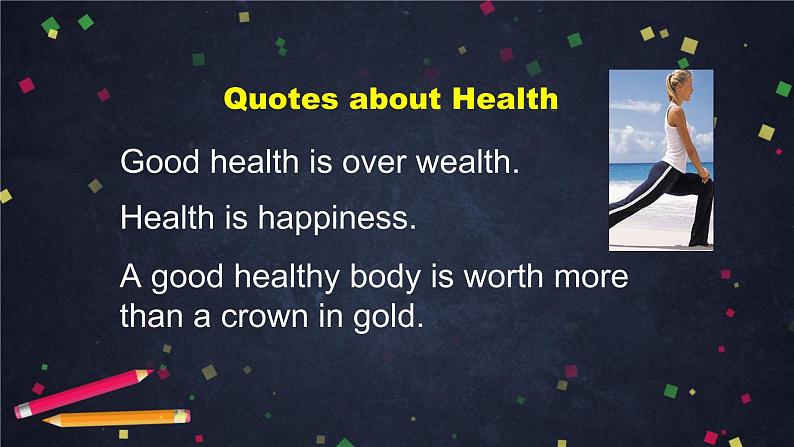高二英语(人教版)-选修六 Unit 3 A Healthy Life(1)-课件03