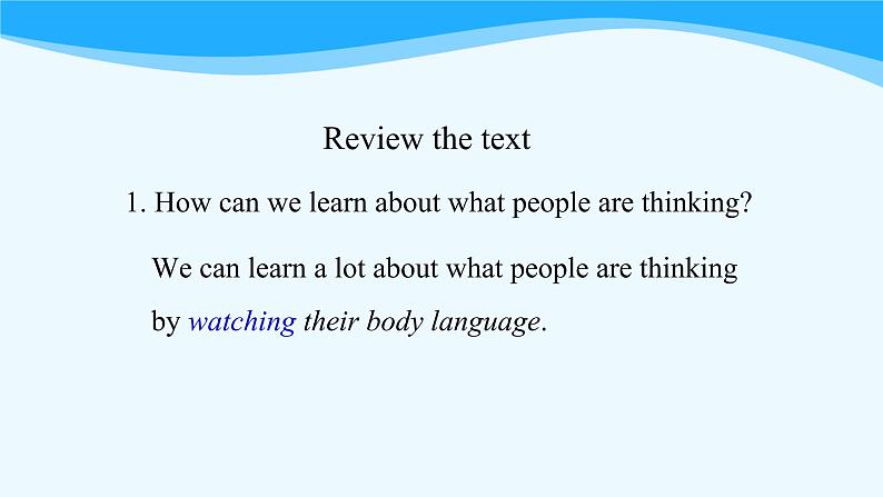 人教版(2019) 高二英语 选择性必修1 Unit4 Body Language Discover Useful Structures-课件04
